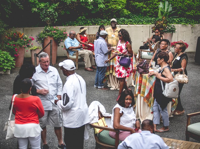 Donor terrace at the Mann